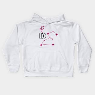 Astrology Star Sign, July August Birthday Gift, Zodiac Sign Leo, Horoscope Astrological Kids Hoodie